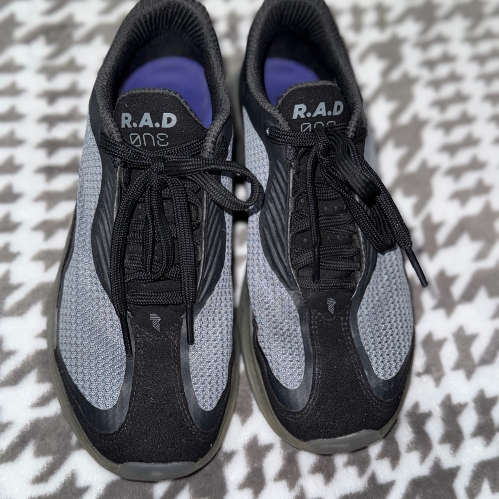 R.A.D Women's Black and Gray Sneakers